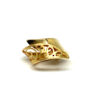Anillo oro 18k calado brillo y mate