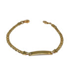 Esclava unisex de oro 18k eslabón banana barra Copiar