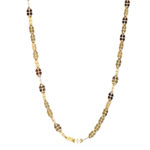 Cadena de oro de 18k de eslabones de trébol