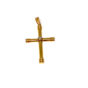 Cruz de oro 18k con zirconita