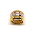 Anillo de oro 18K tricolor