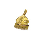 Colgante peineta fallera de oro 18k grande