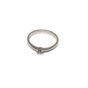 Anillo compromiso oro blanco 18k con una zirconita