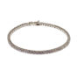 Pulsera oro blanco riviere con zirconitas