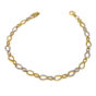 Pulsera bicolor de oro 18k forma ochos