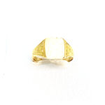 Sello comunión oro 18k brillo y mate cuadrado