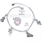 Pulsera Eres Lo Mas Música Cadena Veneciana Rodiada Con Colgantes
