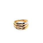 Sortija oro 18k tricolor